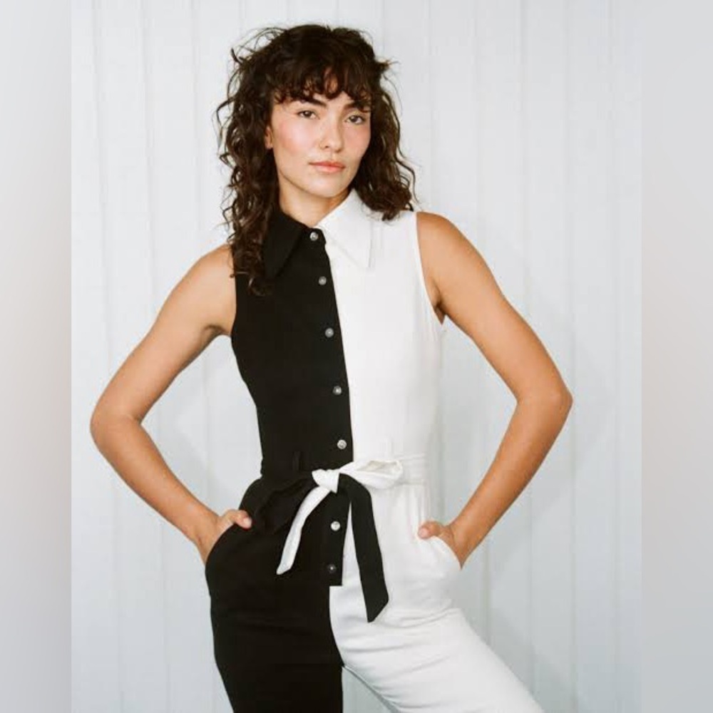 Fashion Brand Company Director’s Black and White Jumpsuit - Picture 3 of 10